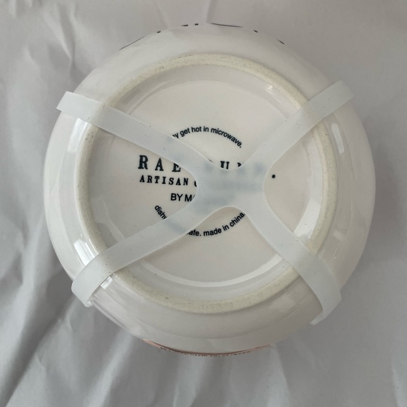 Rae Dunn White Cilantro and Onion Bowl Set Artisan by Magenta Ceramic NEW LL - Picture 6 of 6